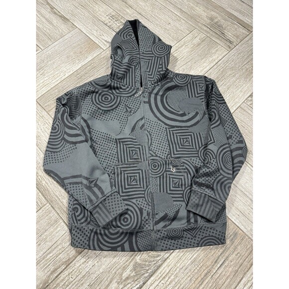 Vintage Volcom Hoodie Full Zip Sweatshirt  Grunge Logo Y2K - Picture 1 of 7
